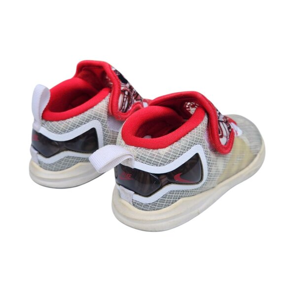 Nike LeBron 19 TD Sketch DD0417-101 White Black Red Toddler Size 9C - Picture 4 of 10